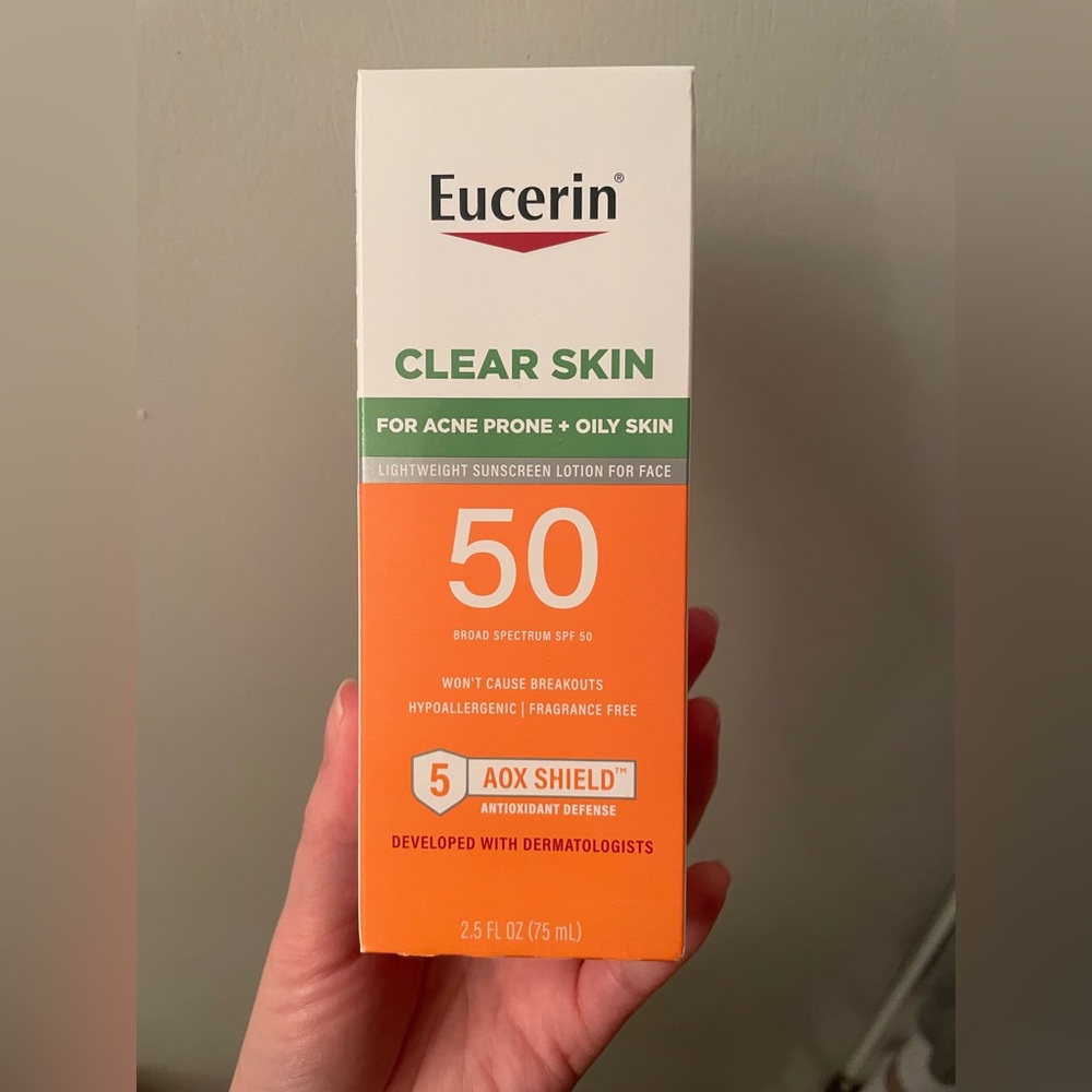 Eucerin Clear Skin SPF 50 Sunscreen for Oily and Acne-Prone Skin
